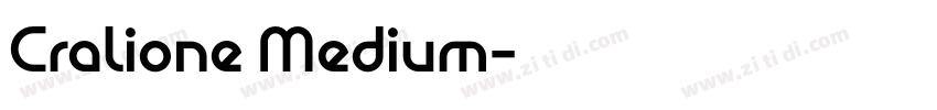 Cralione Medium字体转换